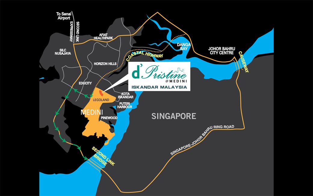 d'Pristine Location Map