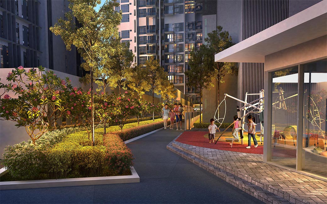 d'Pristine Landscaped Deck